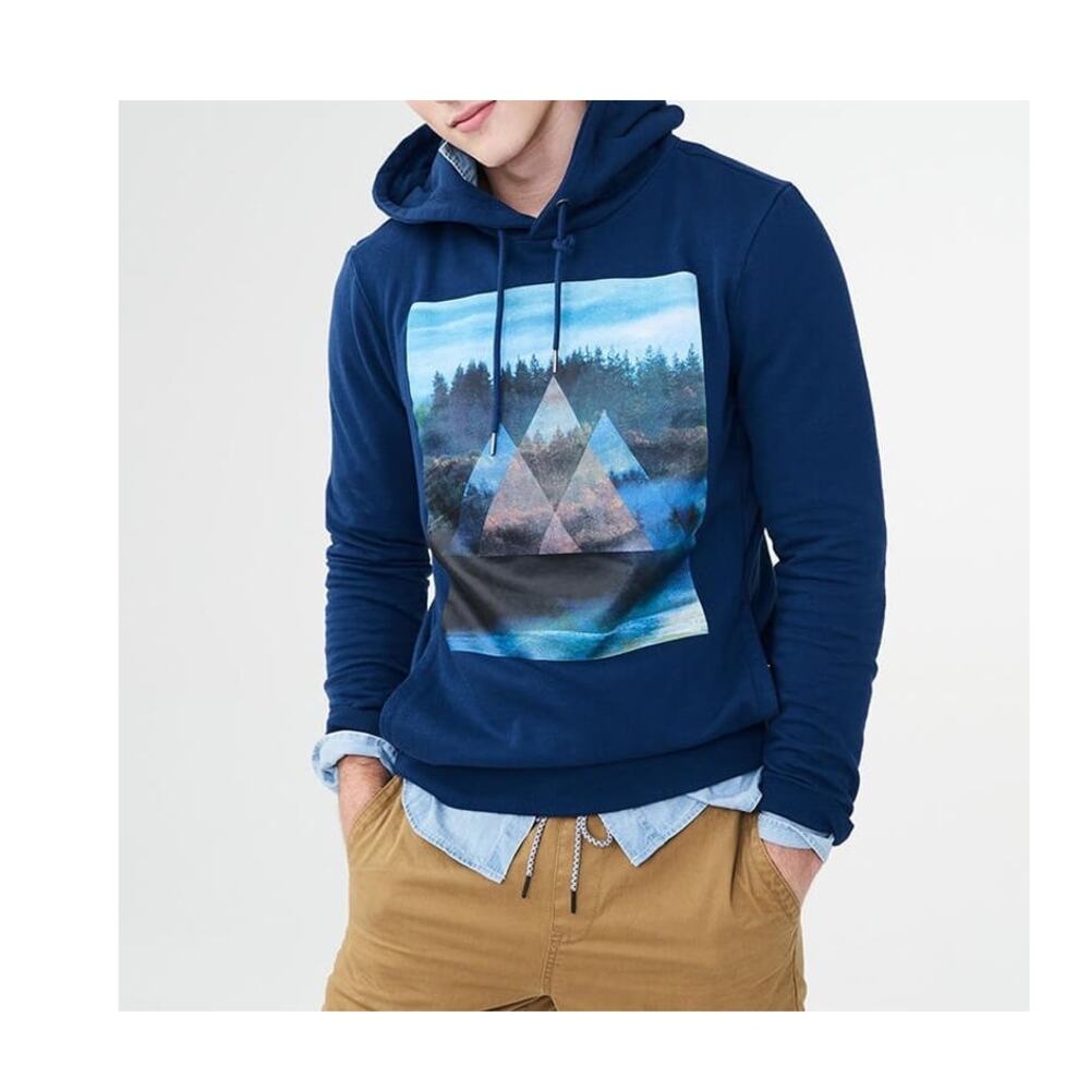 Mens Aeropostale Graphic Print Pullover Hoodie/Sweatshirt, Size Small